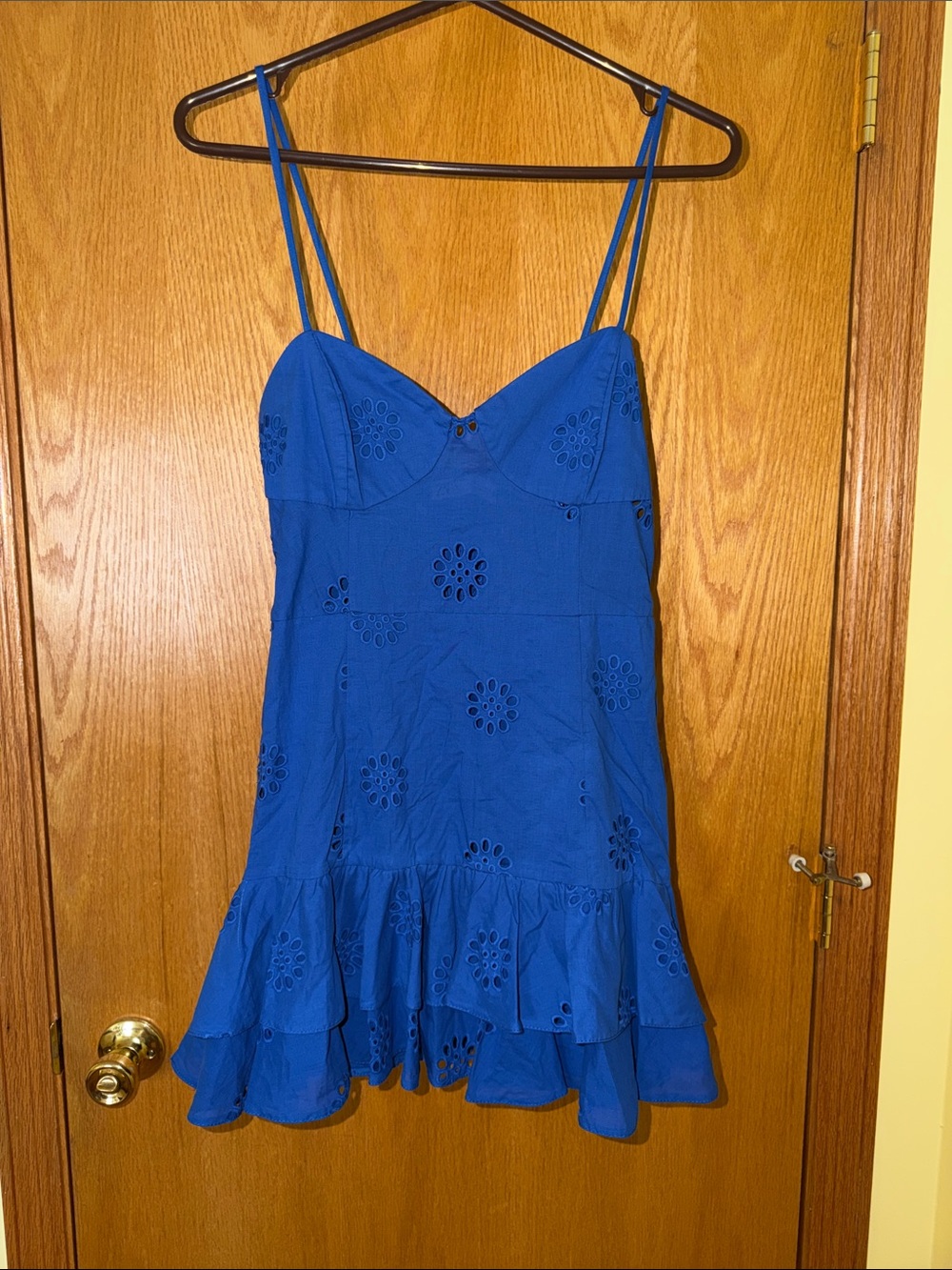 Zara Eyelet Mini Dress